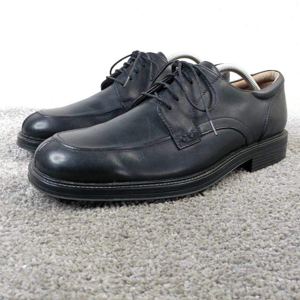 Bostonian Academy 28965 Mens 10.5 Dress Shoes Black Leather Oxford Derby Lace Up